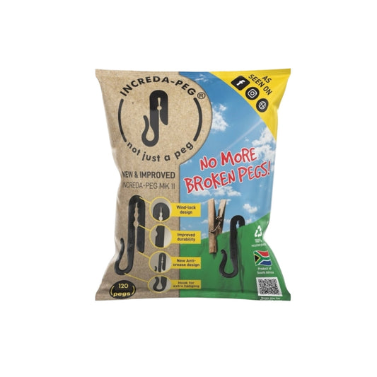 Increda-Peg® 1 Pack - [120 Pegs] Add a peg bag for free delivery