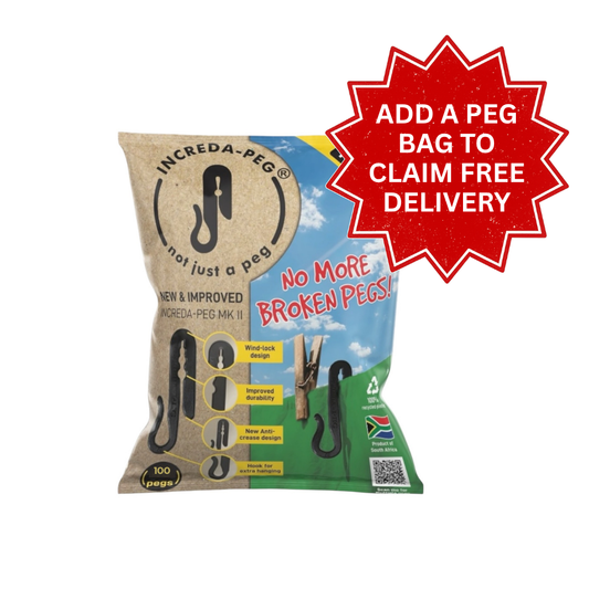 Increda-Peg® 1 Pack - [100 Pegs] Add a peg bag for free delivery