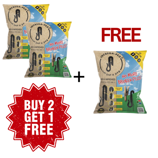 NEW YEAR MADNESS - BUY 2, GET 1 FREE + FREE DELIVERY [360 Pegs]
