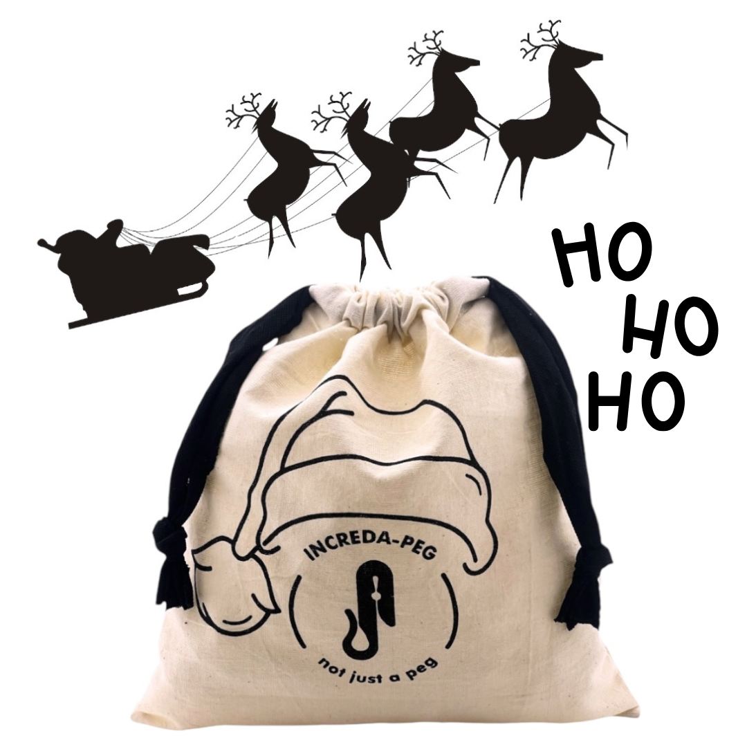 - Xmas Drawstring Bag -  NO PEGS !